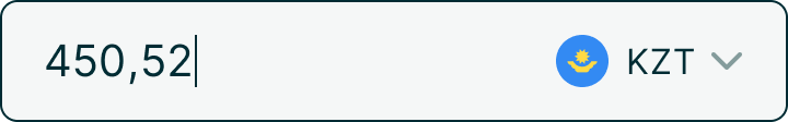 Entering 450,52: value and text cursor.